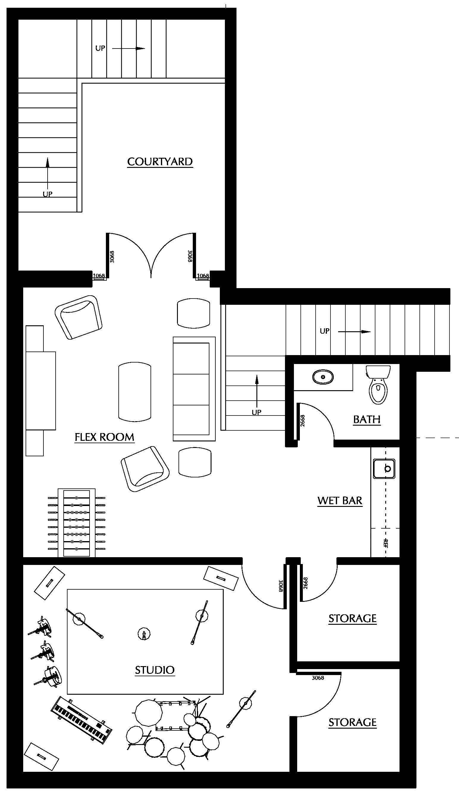 Basement Furniture Plan Only