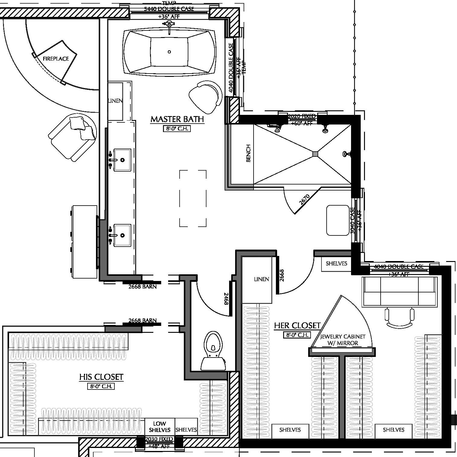 Master Bath & Closets