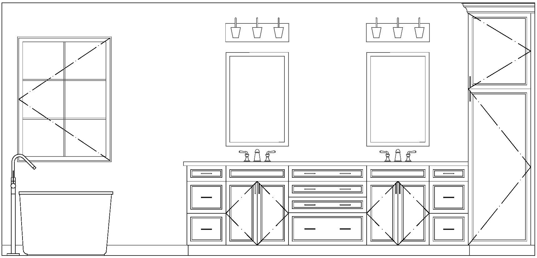 Master Vanity Elevation